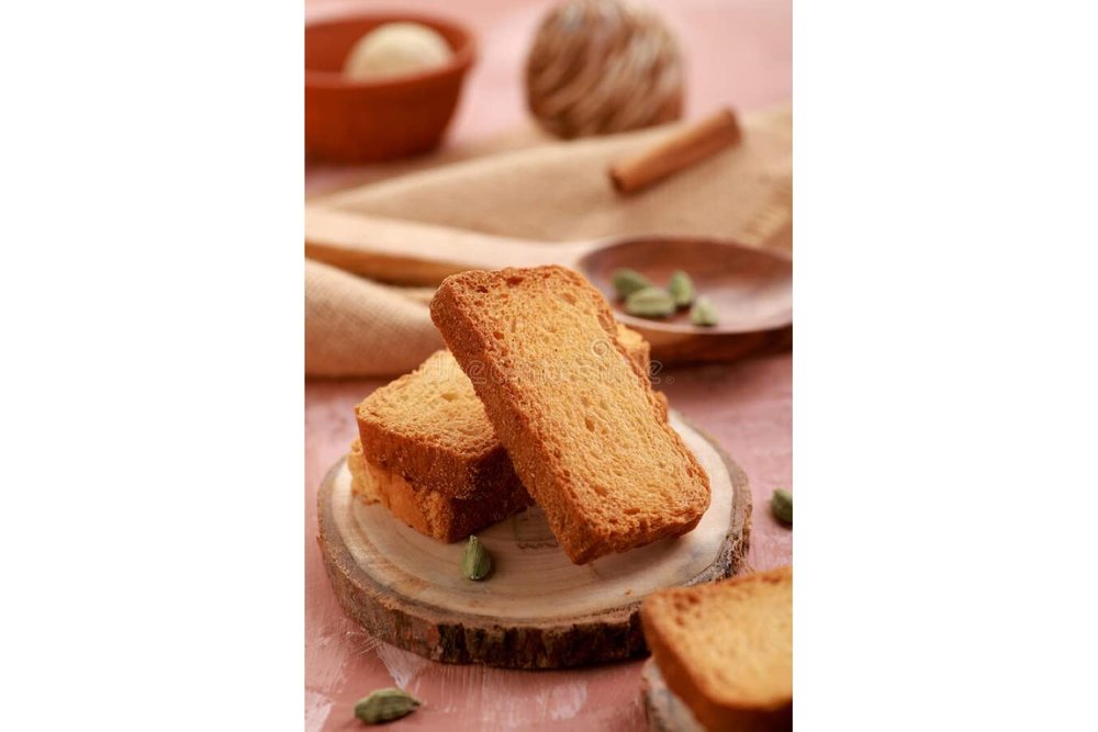 Premium Butter Egg Rusk/Toast Snack/Elaichi Butter Egg Toast/Rusk|Chai/Tea Time Partner/Handcrafted Toast-450g(150g*3Pac)