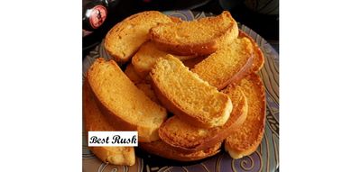 Calcutta Chaay/Chai/Tea Partner Handcrafted Suji Rusks|Milk Toast/Rusk/Toast/Premium Butter Rusk-150gm