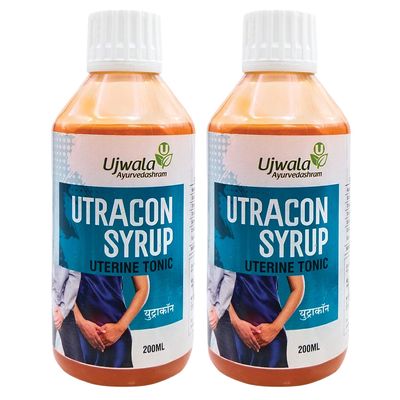 Ujwala Ayurvedashram Utracon Syrup (200 Ml) Pack Of 2 | Medicine For Urinary Track Infection(Uti) | Medicine For Vaginal Infection | Regulate The Bladder Function