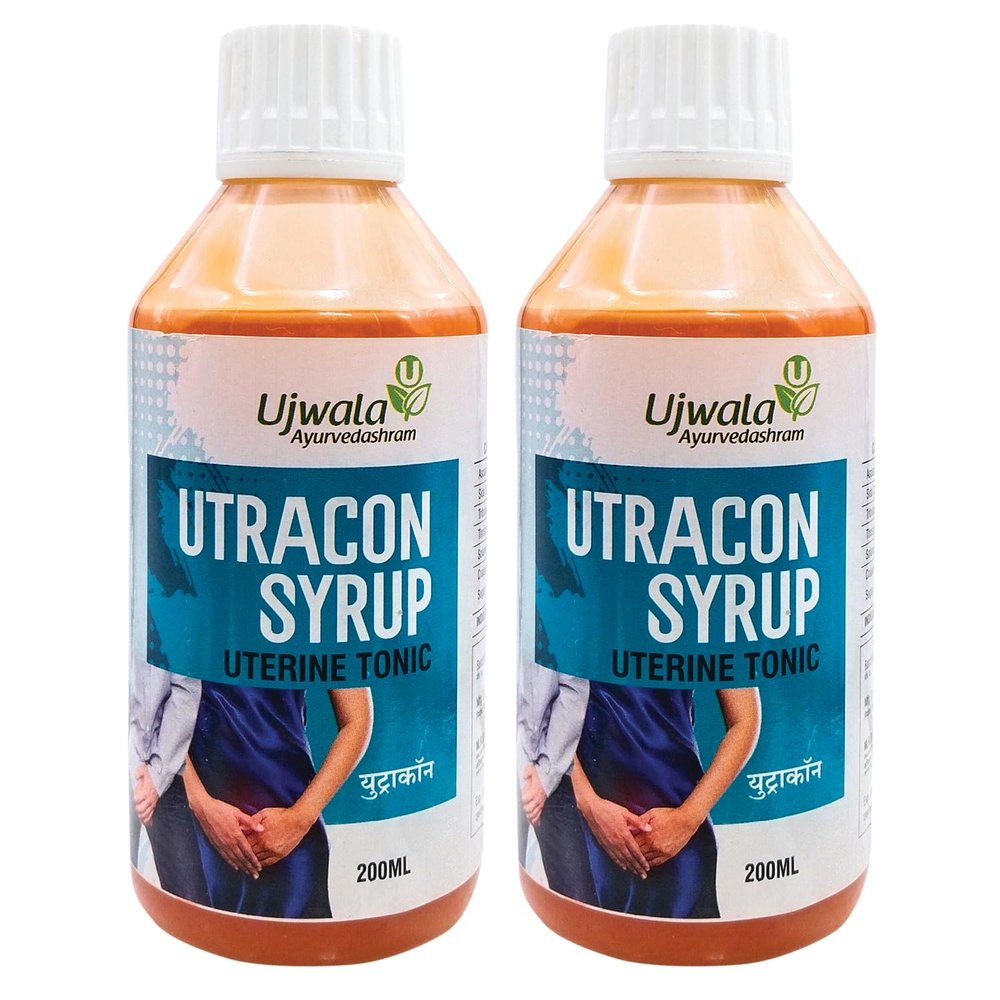 Ujwala Ayurvedashram Utracon Syrup (200 Ml) Pack Of 2 | Medicine For Urinary Track Infection(Uti) | Medicine For Vaginal Infection | Regulate The Bladder Function