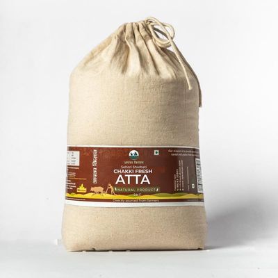 APKA KISAN | Sehori Sharbati Chakki Fresh Atta | 3 KG | Stone Grinded | Chemical & Pesticide Free | Organic | No Preservatives | Farmers of Sehore, Madhya Pradesh