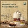 APKA KISAN | Sehori Sharbati Chakki Fresh Atta | 3 KG | Stone Grinded | Chemical & Pesticide Free | Organic | No Preservatives | Farmers of Sehore, Madhya Pradesh view 2