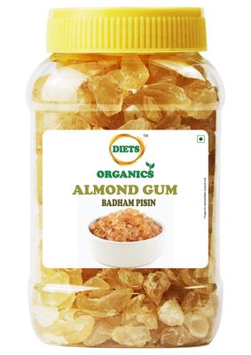Diets Organics Almond Gum/Badam Pisin/Gond Katira/Badam Gum- (500g)