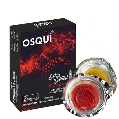 Dotted Long Lubricated Extra Time Delay Ribbed Luxury Climex Delay Exciting Condom For Men(Pack Of 2)