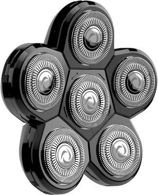 Electric Shaver Replacement Head for Bald Men Wet and Dry (6 Heads)