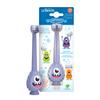 Dr. Brown's Toothscrubber Toddler Toothbrush, Bpa Free, Ages 1-4, Monster Design Manual Brush, 1 Count, Purple view 1