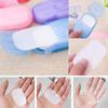 Khedu Feb Disposable Travel Paper Soap Strips For Handwash - Travelling Scented Mini Paper Soap Sheets Flakes Cleaning Foaming Hand Washing (Pack Of 3 - Total 60 Sheets) view 3
