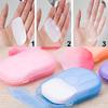 Khedu Feb Disposable Travel Paper Soap Strips For Handwash - Travelling Scented Mini Paper Soap Sheets Flakes Cleaning Foaming Hand Washing (Pack Of 3 - Total 60 Sheets) view 4