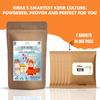 Alla's Posh Flavors Kefir "Direct Set" Culture | Pack of 7 Sachets | NOT with 55-60 but with specially selected strains for INDIAN GUT MICROBIOME | Make Batch After Batch Probiotic-Rich Kefir | Zero Maintenance | Warm, Mix, Incubate | Instructions,  view 4