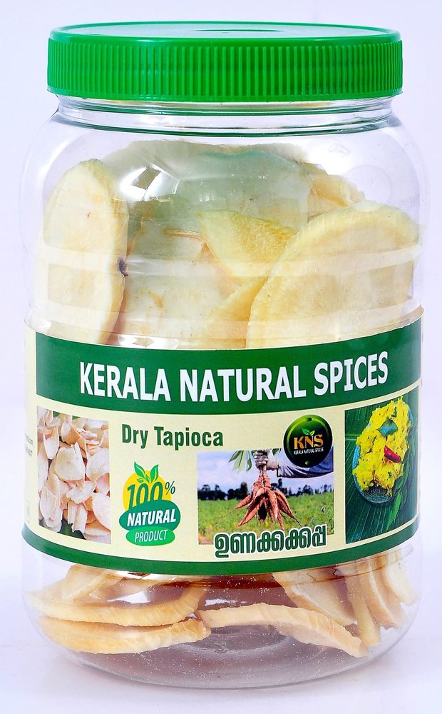 Kerala Natural Spices Kerala Dried Tapioca/Unakka Kappa/Vaattu Kappa/Cassava, Variety - Ambalcodan - 1kg