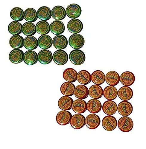 GOPURAM Turmeric and Kumkum Powder THAMBOOLAM Set (2G) Pack of 40 Pieces.