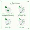 Ikin Instant Wax Strip with Aloe Vera For Dry Skin - 20 strips | Long Lasting Soft & Smooth Skin | Cold Gel Wax Hair Removal | Upto 4 Weeks of Smoothness | With 4 Perfect Wipes view 3