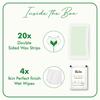 Ikin Instant Wax Strip with Aloe Vera For Dry Skin - 20 strips | Long Lasting Soft & Smooth Skin | Cold Gel Wax Hair Removal | Upto 4 Weeks of Smoothness | With 4 Perfect Wipes view 4