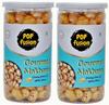 Popfusion Roasted & Flavoured Gourmet Makhana/Fox Nuts - Creamy Cheese & Herbs, Gluten Free Snacks with Airtight Glass Jar - (70G Each) (Pack of 2) view 1
