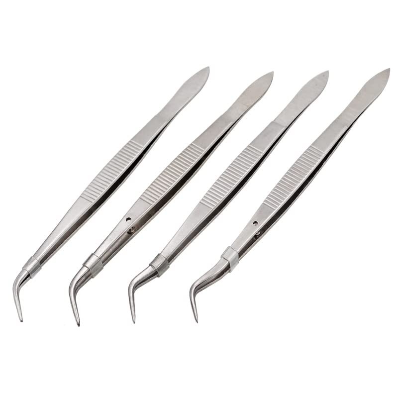 Dental Tweezer (Pack Of 5 Pieces) | 6 Inch Premium Quality Stainless Steel Tweezer