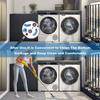 DEE SONS Washer Dryer Anti Vibration Pad with Suction Cup Feet, Fridge Washing Machine Feet Pads Leveling Feet Anti Walk Pads Shock Absorber Furniture Lifting Base(4 Piece) view 4
