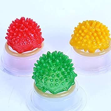 OSQUI 6 inch Long Lubricated Extra Dotted Thick Thin Latex Flavored Ultra Excitement Pack Of 4 Condom For Man