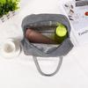 K.B. SALES Lunch Bag Portable Travel Tiffin Bag Thermal Food Canvas Stripe Insulated Cooler Bags Thermal Food Picnic Lunch Bags Kids for Office, College & School Lunch Bag 1 PCS (Random Color) view 2