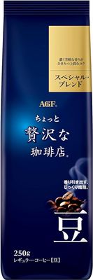 AGF A Slightly Luxurious Coffee Shop Regular Coffee Beans Special Blend 250 Grams | Made in Japan