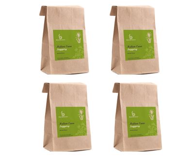 Beanstalk Farmers Pure and Natural Native Cane Jaggery (Pack of 2) (500 gram Each)