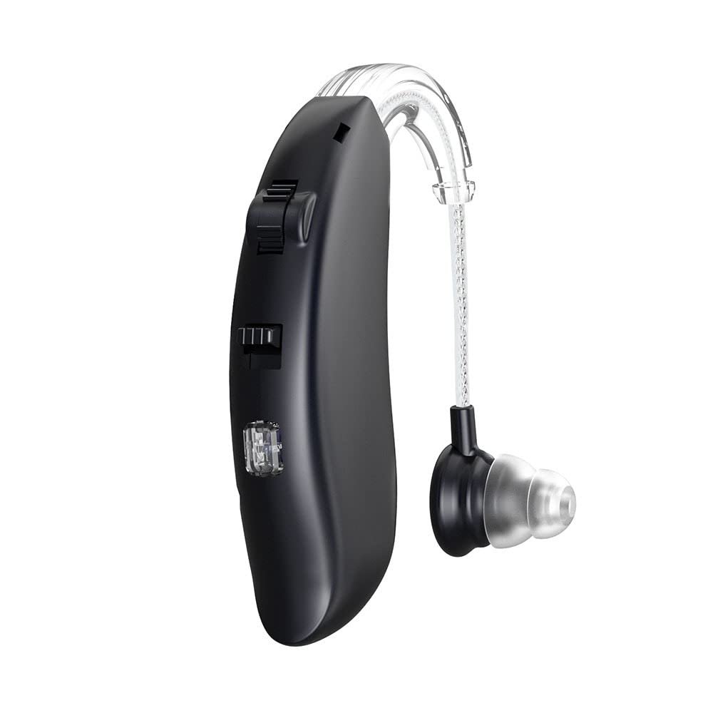 HP SOUND PLUS Hearing Aid/Rechargeable Sound Amplifier/Sound Enhancement Device/Editional Feature of Bluetooth Connection HP 106BT BLACK For Moderate Hearing Loss