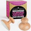 Crystal Hair Eraser - Magic Crystal Hair Remover Stone for Legs, Back and Body - Painless Exfoliating Hair Removal for Silky Smooth Skin - Beechwood (Small) view 1