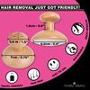 Crystal Hair Eraser - Magic Crystal Hair Remover Stone for Legs, Back and Body - Painless Exfoliating Hair Removal for Silky Smooth Skin - Beechwood (Small) view 4