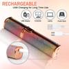 Geyoga Eyebrow Trimmer,Portable eyebrow trimmer for women, epilator for women facial hair remover for,Face, Lips, Nose Hair Removal Electric Trimmer with Light (Rainbow) (P-1) view 2
