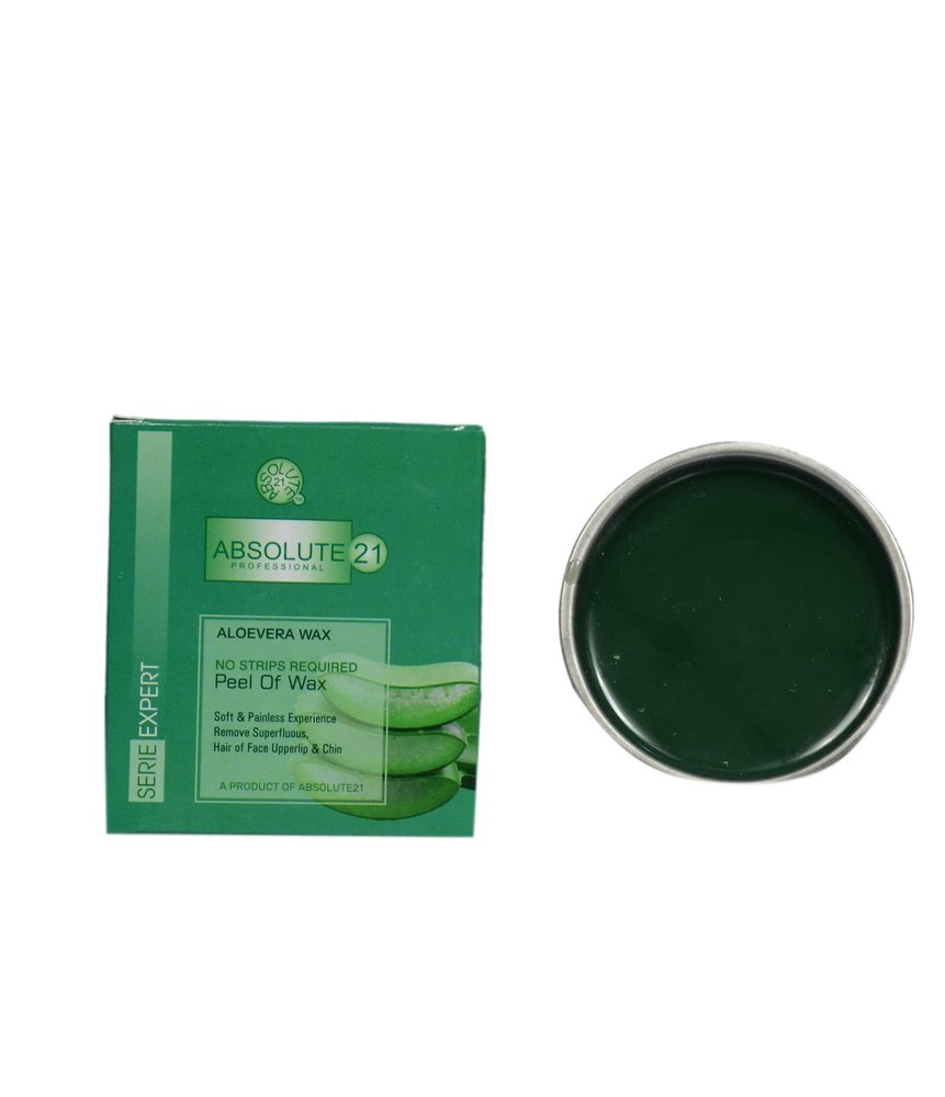 ABSOLUTE21 PROFESSIONAL ALOE VERA FACIAL PEEL OFF KATORI WAX 80 GM FOR FACE (PACK OF 1)