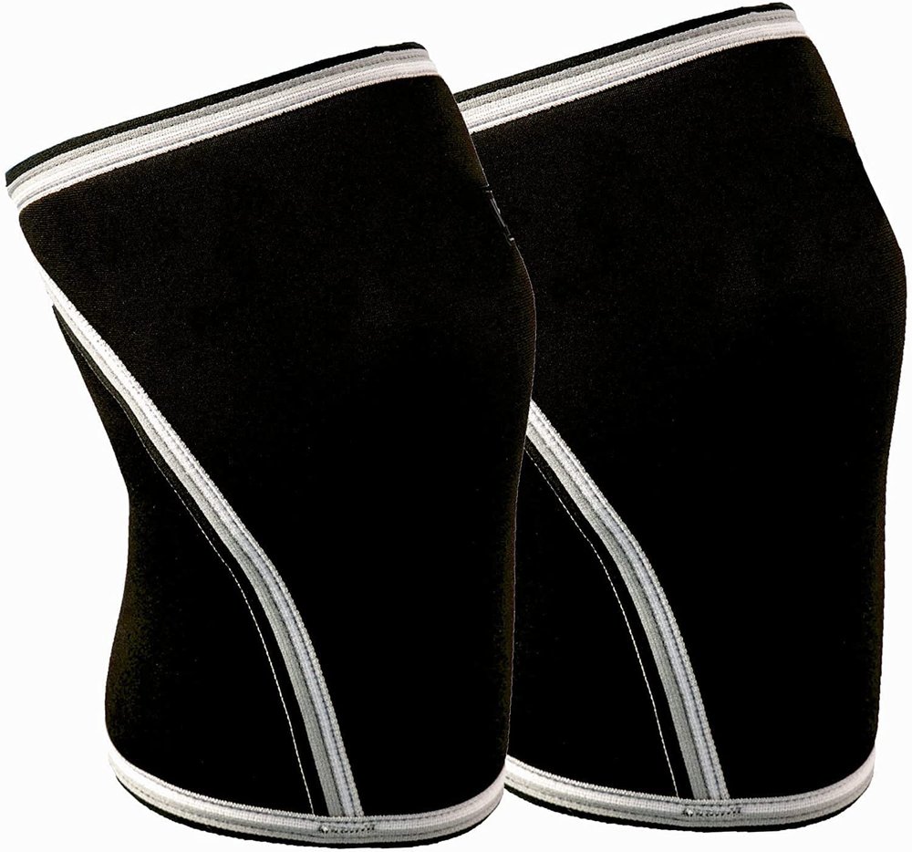 KEYCRAZE Knee Support for Men Gym (1Pair) - 7mm Power Knee Support Gym Workout | Knee Sleeves for Running Jogging Gym Squats (XL, Black) (XL)