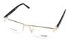 Eye 2 Eye Blue Cut Progressive Reading Glasses Progressive Blue Cut Glasses For Men Distance 0 +1.00 +1.25 +1.50 +1.75 +2.00 +2.50 +2.75 +3.00 Golden Half Rim (Distance 0 / Reading +1.75) view 1