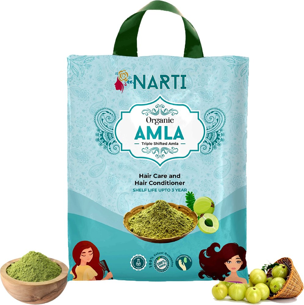 NARTI Organic amla powder for hair care 1 kg | amla powder for hair growth 500g + 500 gm | amla powder for hair fall 1kg