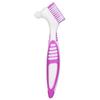 False Teeth Cleaning Brush, Double Sided Portable Denture Toothbrush for Brushes Multi Layered Bristles Set Hard Care Toothbrushes view 3