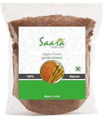 Saara HERBAL FRESH Pure Country Sugar Powder, 850g, Nattu Sakkarai, Country Brown Sugar, Jaggery, Bellam, Gud Powder,(pack of 8 x 100g, pack of 1 x 50g)