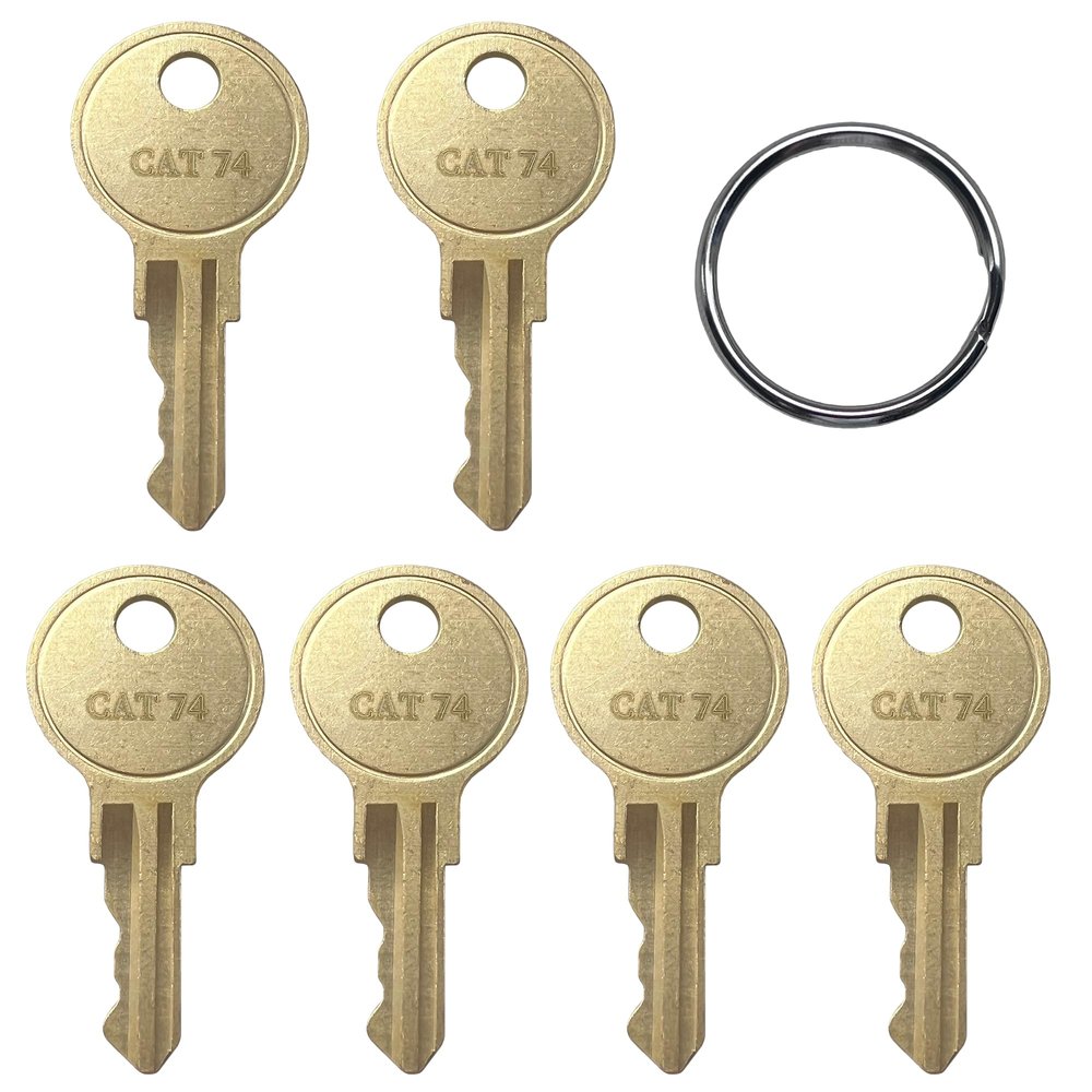 KeyPower Dispenser Keys (5) for Bobrick 33043 CAT74 Commercial Roll Towel, C-fold/Multifold, Hand Towel, Toilet Tissue, Public Seat Cover, Sanitary Napkin, Paper Cup and Liquid Soap