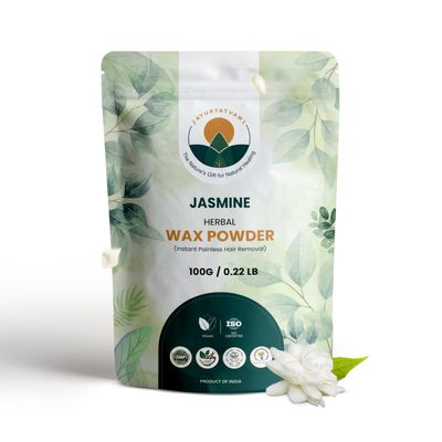 Ayurtatvam Herbal Wax Powder for Women & Men | Painless Hair Removal Powder | For Body, Facial, Underarms, Bikini Waxing 100gm