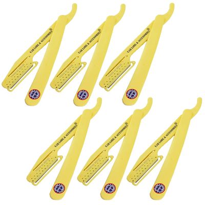 [Ear Lobe & Accessories] D Shaving Razor (6pcs) | the hygienic razor | For smooth & luxurious shave