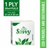 Kressa Savvy Tissue Paper Napkins 1 Ply | 80 X 4 (320 Pulls) (Pack of 4) view 2