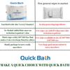QUICK BATH Body Cleansing Wet Bed Bath Wipes for Adults & Patients | Extra Large, Thick, Rinse Free Body Cleansing Wipes 90 wipes (10 wipes/pack) | Aloe Vera & Vitamin E | Antiseptic wipes view 2