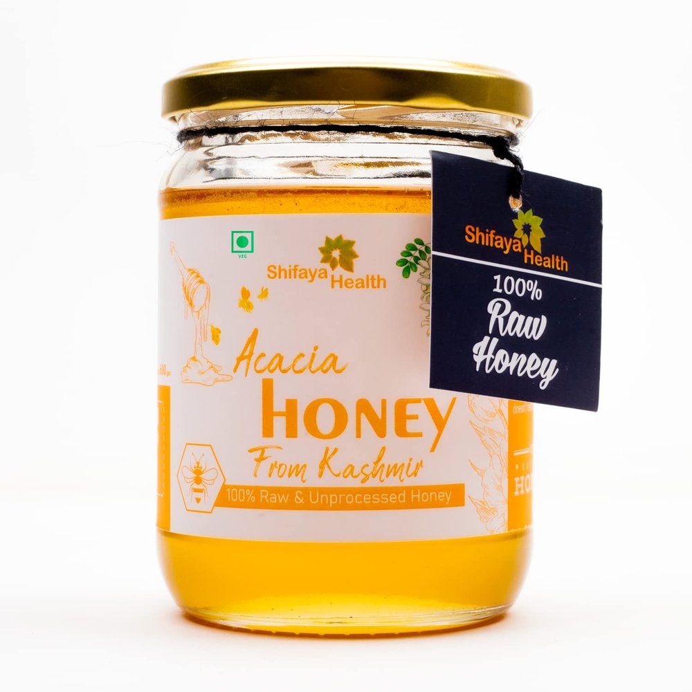 Acacia Honey - Kashmir | Unprocessed and Raw Honey (600)