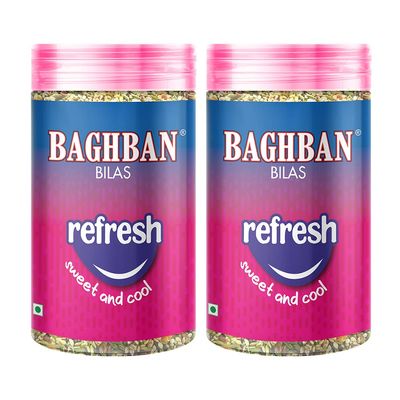 Baghban Bilas Refresh Sweet & Cool Mouth Freshener | Traditional Indian Mukhwas | After-Meal Digestive Snack | Refreshing & Aromatic Mouth Freshner | Combo Pack of 2 x 100g (200g Total)