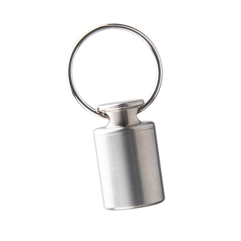 Fashion My Day Titanium Alloy Mini Pill Box Keychain Container Case Bottle Small Pocket | Pill Boxes| Pill Cases