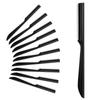S.T. Friends 10Pcs Face Razor for Women, Dermaplaning Tool, Eyebrow Shaper Trimmer, Facial Shaver, Exfoliating, Peach Fuzz Removal, Black, Stainless Steel Handle view 1