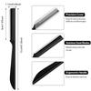 S.T. Friends 10Pcs Face Razor for Women, Dermaplaning Tool, Eyebrow Shaper Trimmer, Facial Shaver, Exfoliating, Peach Fuzz Removal, Black, Stainless Steel Handle view 2