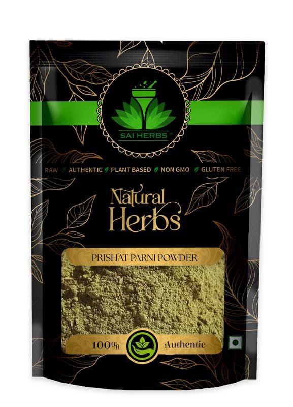 SAI HERBS Prishat Parni Ayurvedic Powder - Prisht Parni Powder - URARIA PICTA (100 Grams)