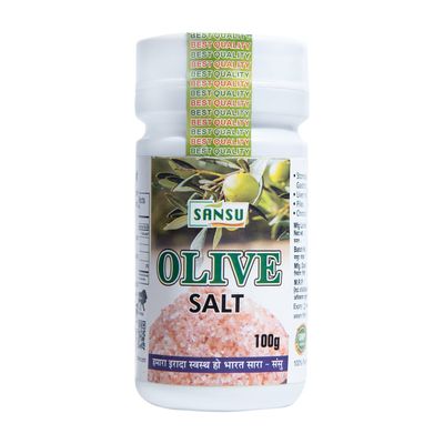 SANSU Jaiitun Namak -(100 gram) Olive Salt| Natural & Pure