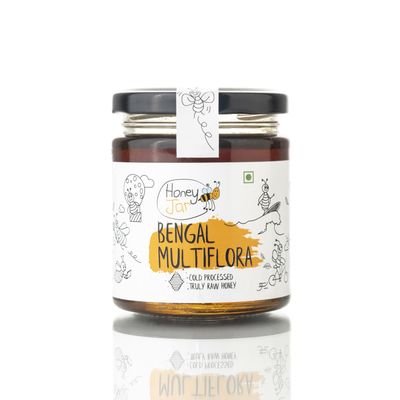 Honey All Day - Bengal Multiflora Raw Honey | 100% Natural Cold Processed Organic Honey | Sourced from forests of Bengal | Fresh Honey | Immunity Booster | No Added Sugar |Certified & Tested (200 gm)