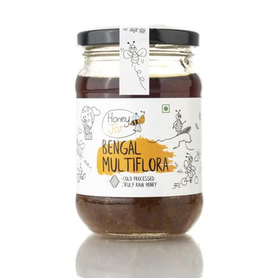 Honey All Day - Bengal Multiflora Raw Honey | 100% Natural Cold Processed Organic Honey | Sourced from forests of Bengal | Fresh Honey | Immunity Booster | No Added Sugar |Certified & Tested (300 gm)