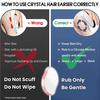 Concy Crystal Hair Eraser for Women -Glass Crystal Hair Remover -Nano Crystal Hair Removal Stone Reusable Washable -1 (Pink) view 2