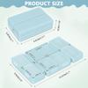 HANNEA Daily Pill Organizer, 7 Compartments Portable Pill Case Travel Pill Organizer, Folding Design Pill Box for Purse Pocket to Hold Vitamins,Cod Liver Oil,Supplements and Medication, Blue view 2